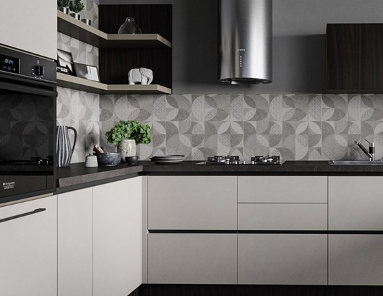 Modern Lacquered Open White Kitchen Cabinets
