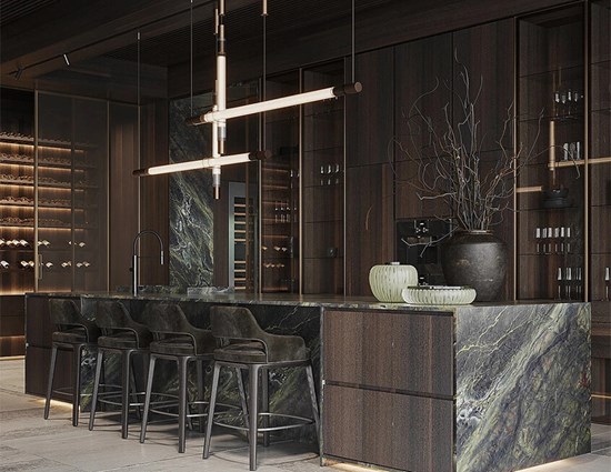 Modern Design Luxury Spacious Kitchen Product Illustration（1）