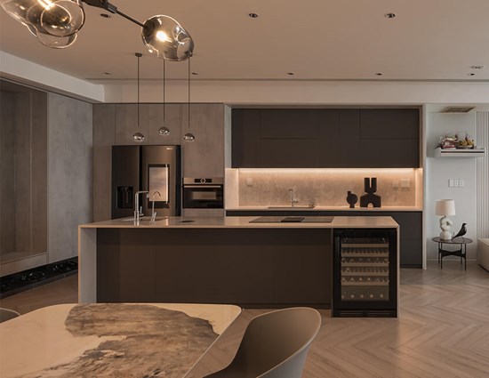 Open Kitchen Cabinet Ideas I Shaped Closed Cabinetry With Island