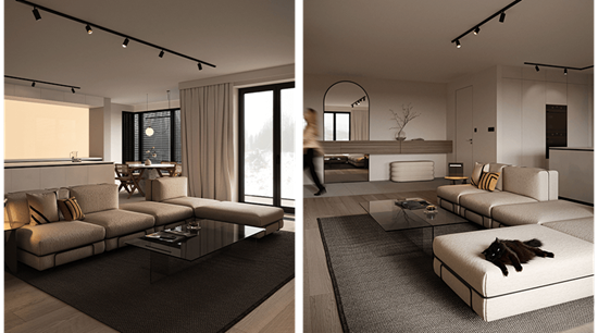 Minimalism White Open Kitchen Cabinets