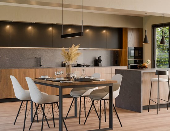 Rustic Styled Barn Wood Kitchen Cabinets