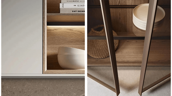 Wooden U Shaped Kitchen Cabinets Diner