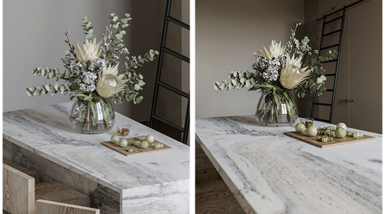 White Marble Kitchen Cabinets