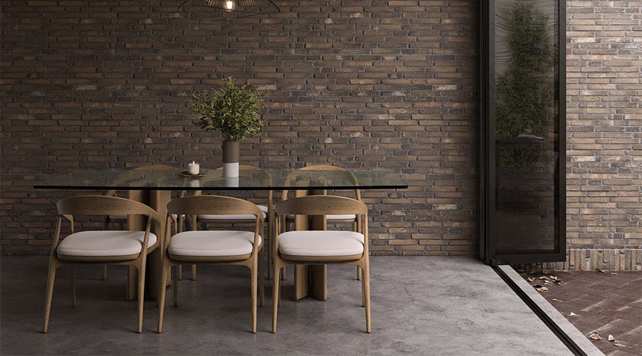 Courtyard Connected Open Kitchen With Island | A Minimal Living Space